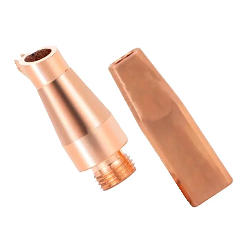 Double Wire Feeding Guide Nozzle SAS Copper Construction Compatible with CQWY SUP21S Welding Head Accurate Welding