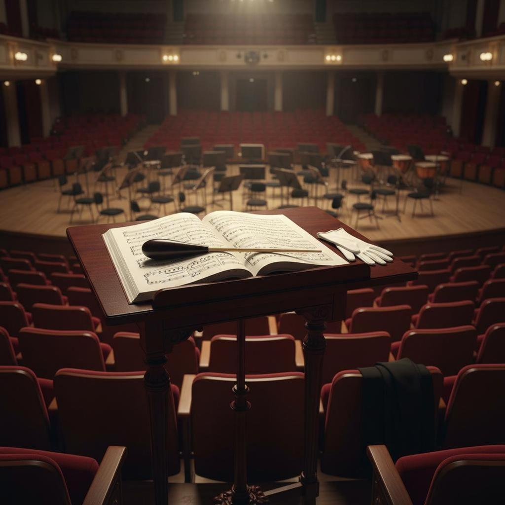 Orchestral Baton Solid Wood Conducting Tube Professional Level Wooden Conductor Rod for