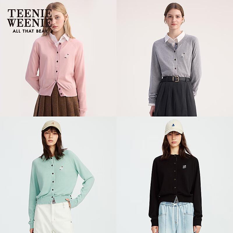 Teenie Weenie Women s 2025 Autumn Round Neck Knit Cardigan S