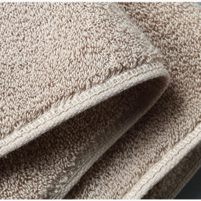 1pc Pure Cotton Bath Towel 70x140cm Solid Color Bath Towel Soft Absorbent Towel for Men and Women