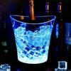 Waterproof 5L LED Ice Container Durable 5L LED Ice Buckets with Color Changing Light for Weddings and Outdoor BBQs 55KF
