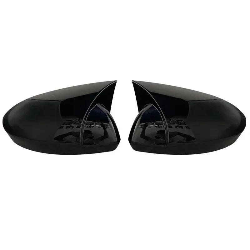 

2 Pieces Glossy Black Car Side Wing Rearview Mirror Cover Cap Shell For Renault Megane 4 2016-2019 Car Accessiones
