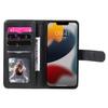 For iPhone 15 Leather Case with 10 Card Holder Phone Cover Stand