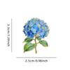 Temperament Acrylic Hydrangea Brooches 2D Flat Decorative Corsage Enamel Brooch Light Luxury Flower Badge Pin Lapel Decoration
