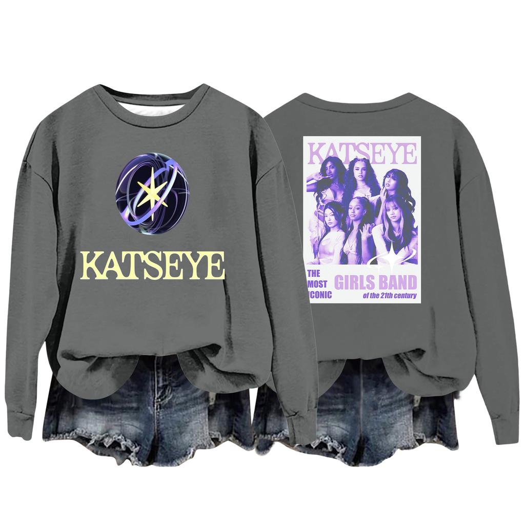 Damenmode Lässiges Langarm Locker Bedrucktes Sweatshirt