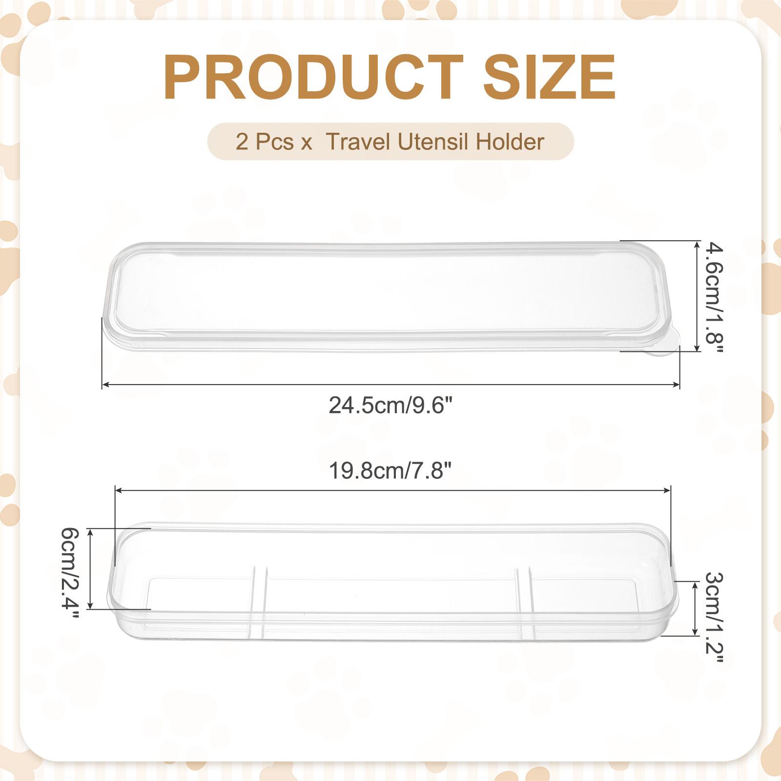 

2/4pcs Portable Travel Outdoor Reusable Tableware Box Travel Utensil Holders School Practical Cutlery Cover Cutlery Case