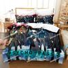 New Psycho Pass Bedding Set Printed Duvet Cover Sheet Pillowcase Soft Quilt Cover Full Queen King Size Anime parure de lit Bed