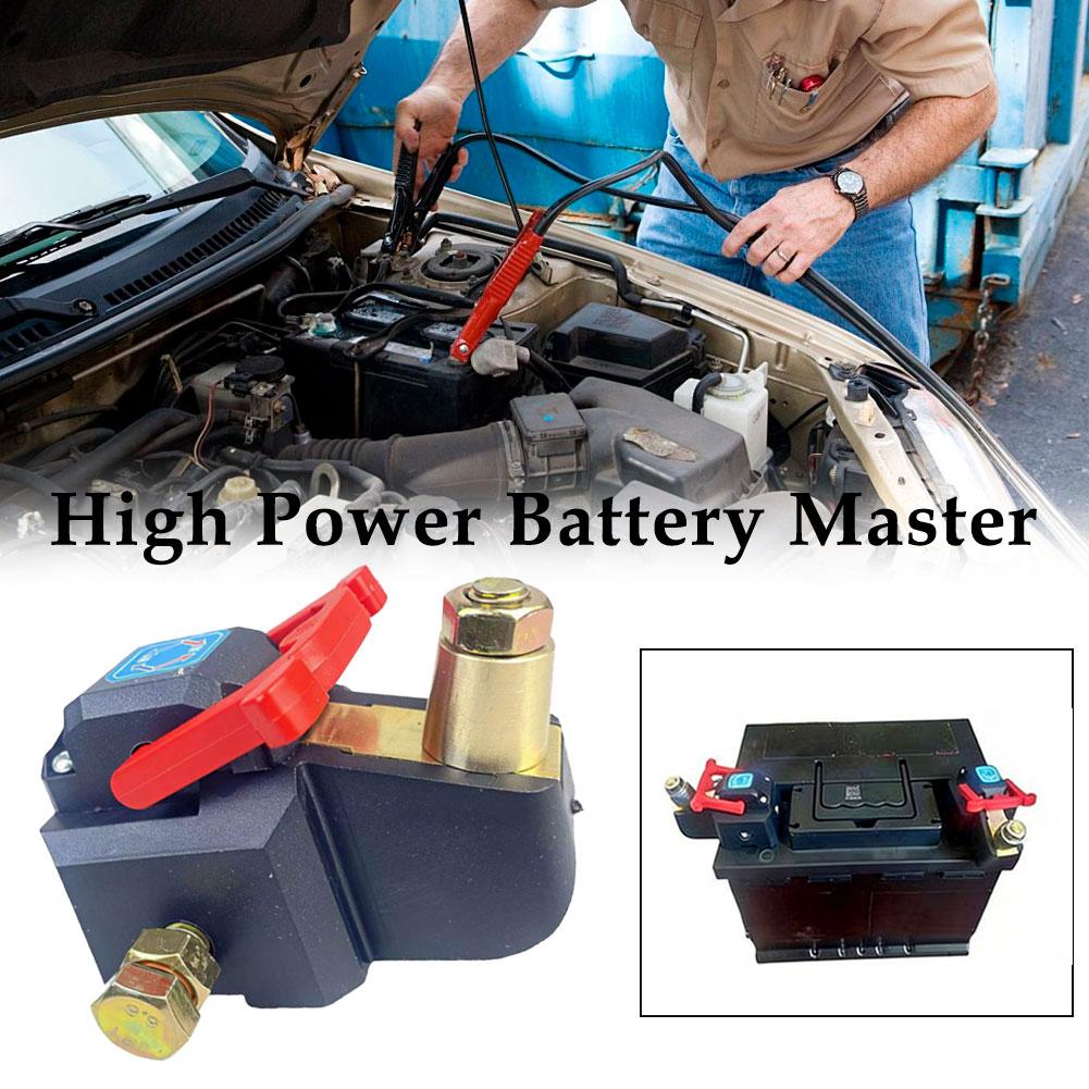 1Pcs Pure Copper Battery Disconnect Switch 12V 24V Heavy Duty Master Isolator Rotatable Power Cut Off Kill Switch for Car T A4M1