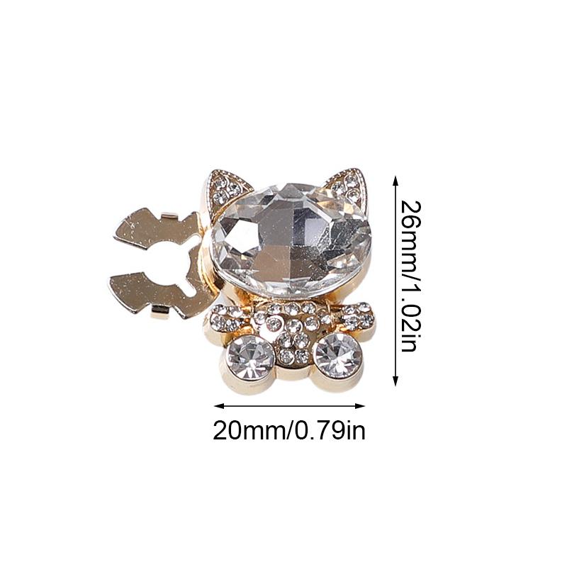 1PC Luxury Fashion Clothing Closures Alloy Swan Rhinestone Button Originality Swan Rhinestone Button Set Alloy Button