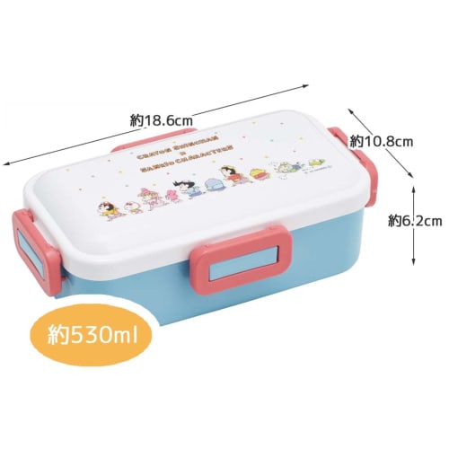 Skater MX Crayon Shin-chan Bento Box, 530ml, Antibacterial, Soft Filling, Dome-Shaped Lid, Women's, Made In Japan, PFLB6AG-A