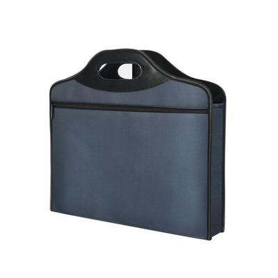 A4 File Bag Briefcase Men's Business Canvas Hand-held File Bag Office Simple Large Capacity Women's Conference Material Bag