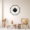 Morden Metal & Wooden Wall Clock for Living Room Bedroom Office Kitchen Stylish Wall Clock for Home and Hall Designer Big Size Modern