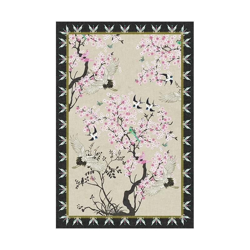 

Художественный цветочный ковер Цветок Птица Роскошные декоративные ковры Ковры для гостиной Ковер для спальни 60x90cm(23x35in)