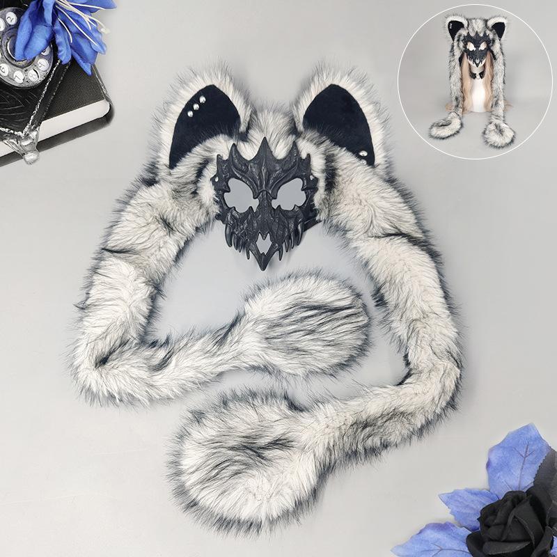 

Wolf Face Mask Medieval Cosplay Hat Masquerade Decoration Headwear Party Costumes
