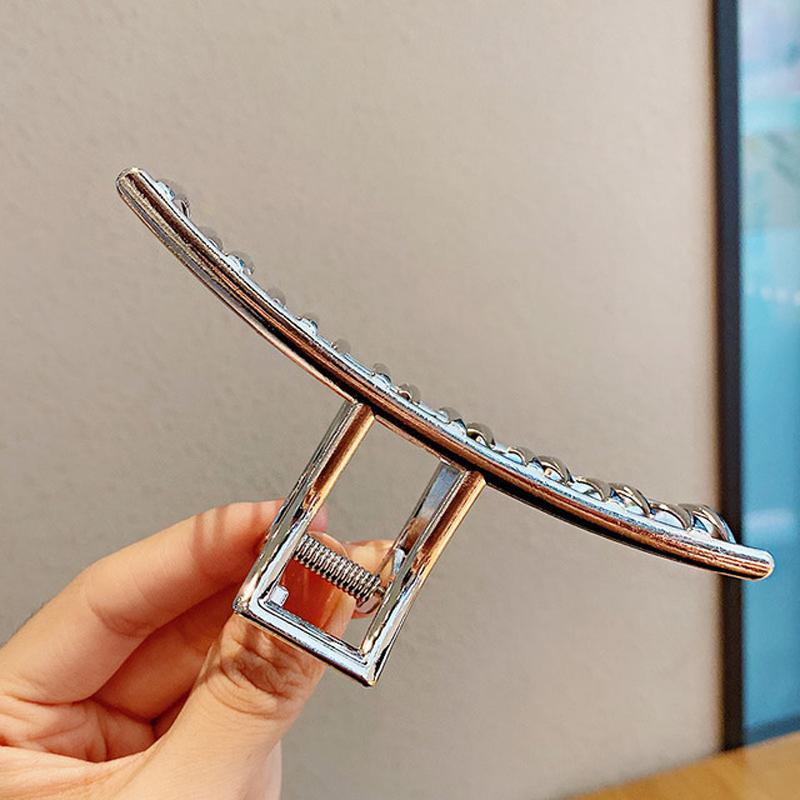 Women Fashion Gold Hollow Geometric Hair Claw Retro Hair Clips Barrette Hair Crab Hair Clips Headband Hairpin Hair Accessories