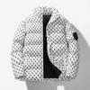 Unisex Thick Winter Cotton Puffer Jacket With Stand Collar Zip Front Casual Streetwear Men Women