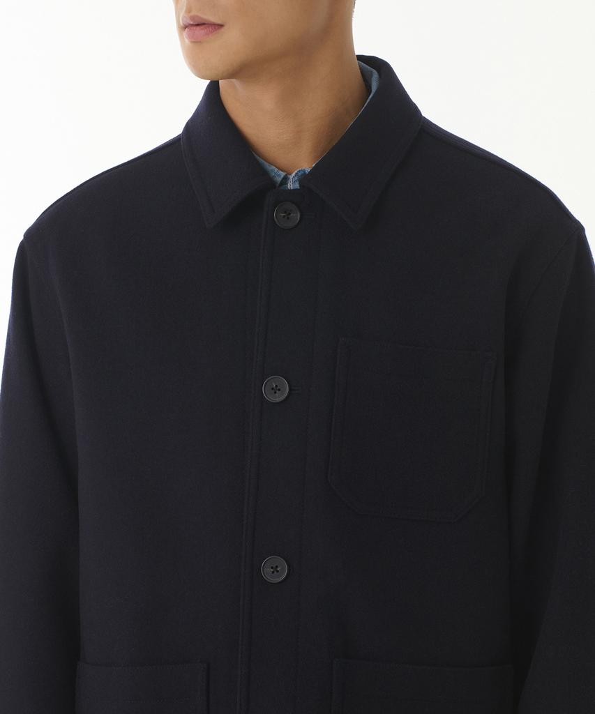 Musinsa Standard Wool Blend Chore Jacket [Navy]