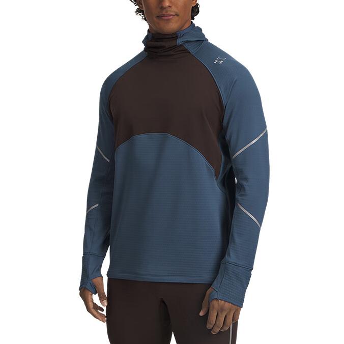 

Under Armour Halo Run Теплая футболка для бега облегающего кроя с длинным рукавом Мужские топы Синий 6007088-418 M