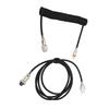 Mechanical Keyboard Cable Double Sve Custom Coiled with Detachable Metal Aviation USB C to USB A Keyboard Aviation Connector