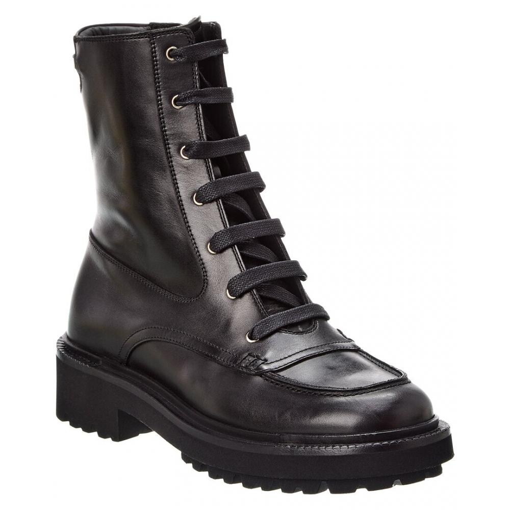 Salvatore Ferragamo Ferragamo Orlando Leather Boot Black