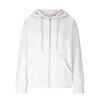 Women S Solid Color Waffle Knit Zip Up Hooded Jacket