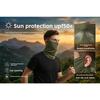 Summer Ice Silk Beanie for Men, Outdoor Cycling Sun Protection Face Mask, Breathable Ear-type Neck Cover, Fishing UV Protection Face Towel