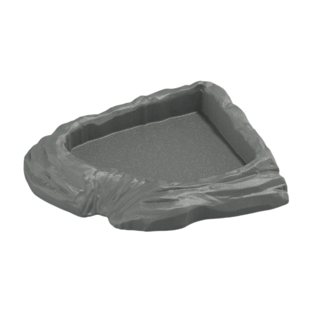 Reptile Water Dish Tortoise Bath Dish Multipurpose Stable Fan Shape Reptile Bathing Pool for Snake Bearded Dragons Tortoises