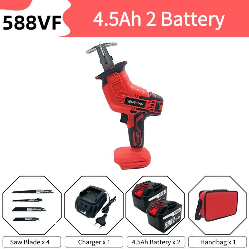 Cordless Reciprocating Saw Compatible With Makita 18V Batteries,Electric Sabre Saws To Cut Wood Sawzall Recip Pruning | With 4pcs Saw Blades For Wood /Metal/PVC Cutting - View #6