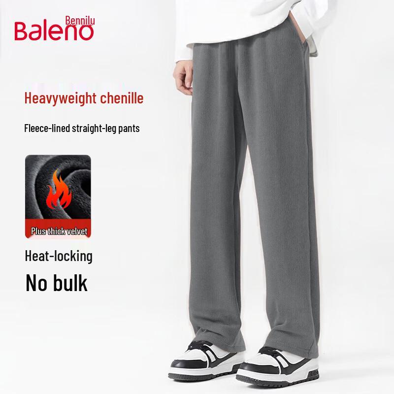 

Baleno Men s Heavyweight Chenille Straight-Leg Casual Pants 2XL