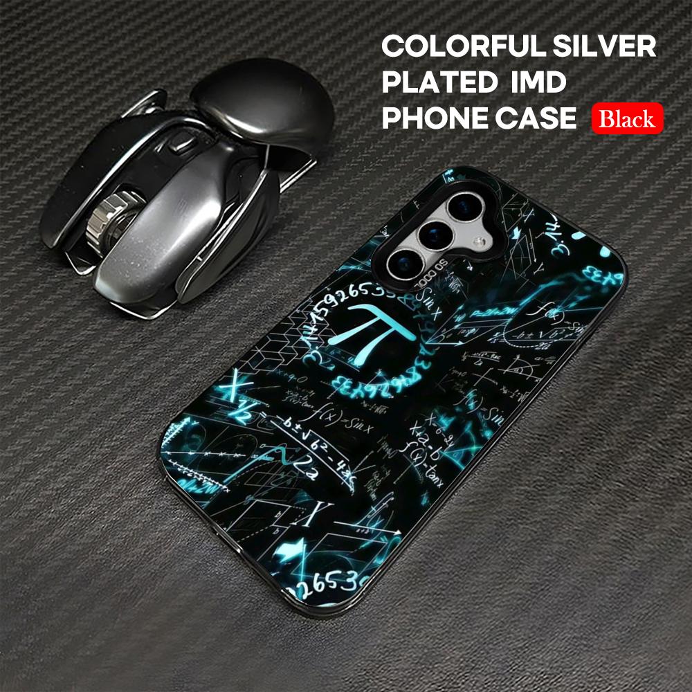 

Fashion Mathematical equation INS Phone Case IMD Colorful Case Silver for Samsung Galaxy S25 S24 S23 S22 S21S20 Plus Ultra Samsung S23