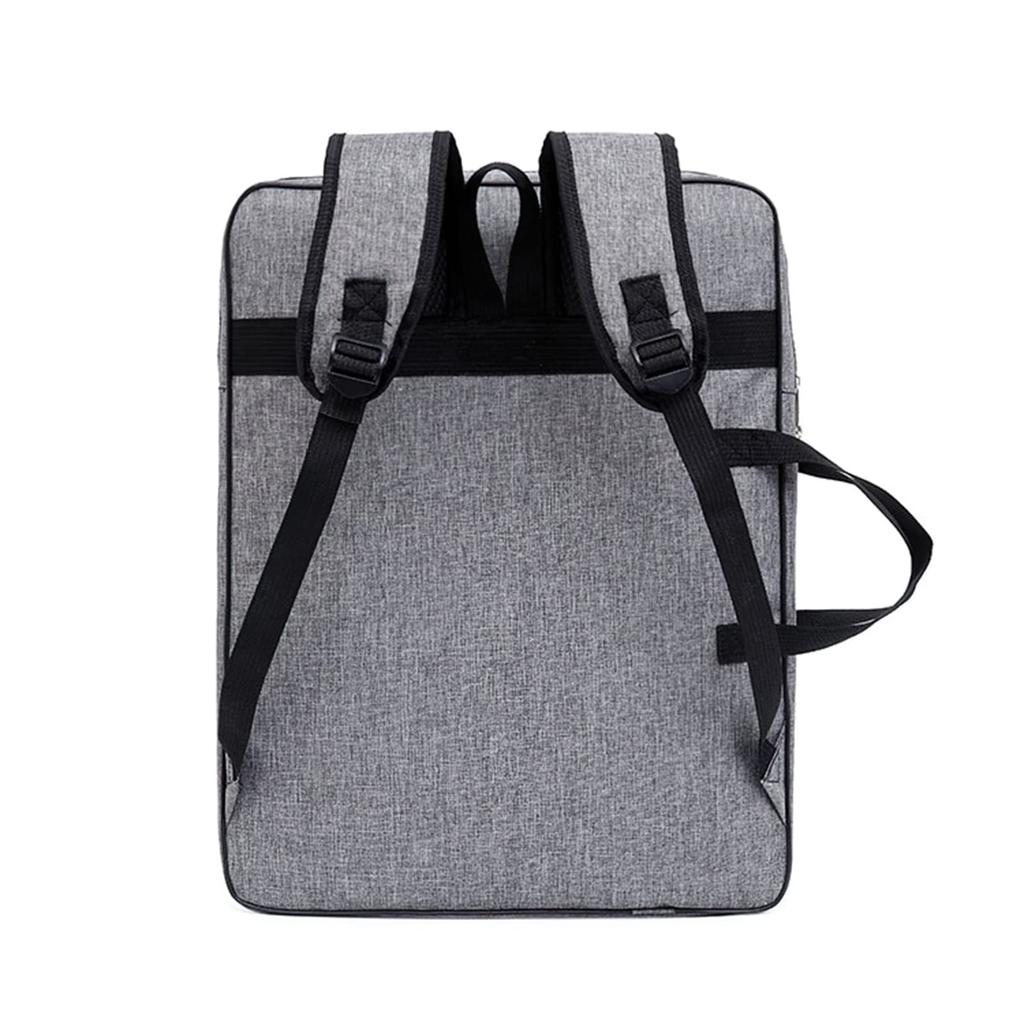 QCHOMEE 8K Skizzen-Kunstbedarfstasche mit Zeichenbrett Großes Skizzieren Malen Kunst Leinwand Graue Tasche, Rucksack, Halter, Wasserdicht, Multifunktional,