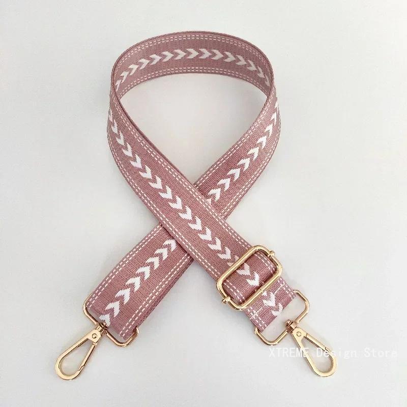 New Color Nylon Wide 3.8cm Shoulder Bag Strap Adjustable Straps for Crossbody Messenger Shoulder Bag Accessories Handbag Straps