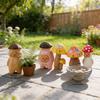 Wooden Mushroom Sculpture Handmade Housewarming Gift Kitchen Tabletop Ornament