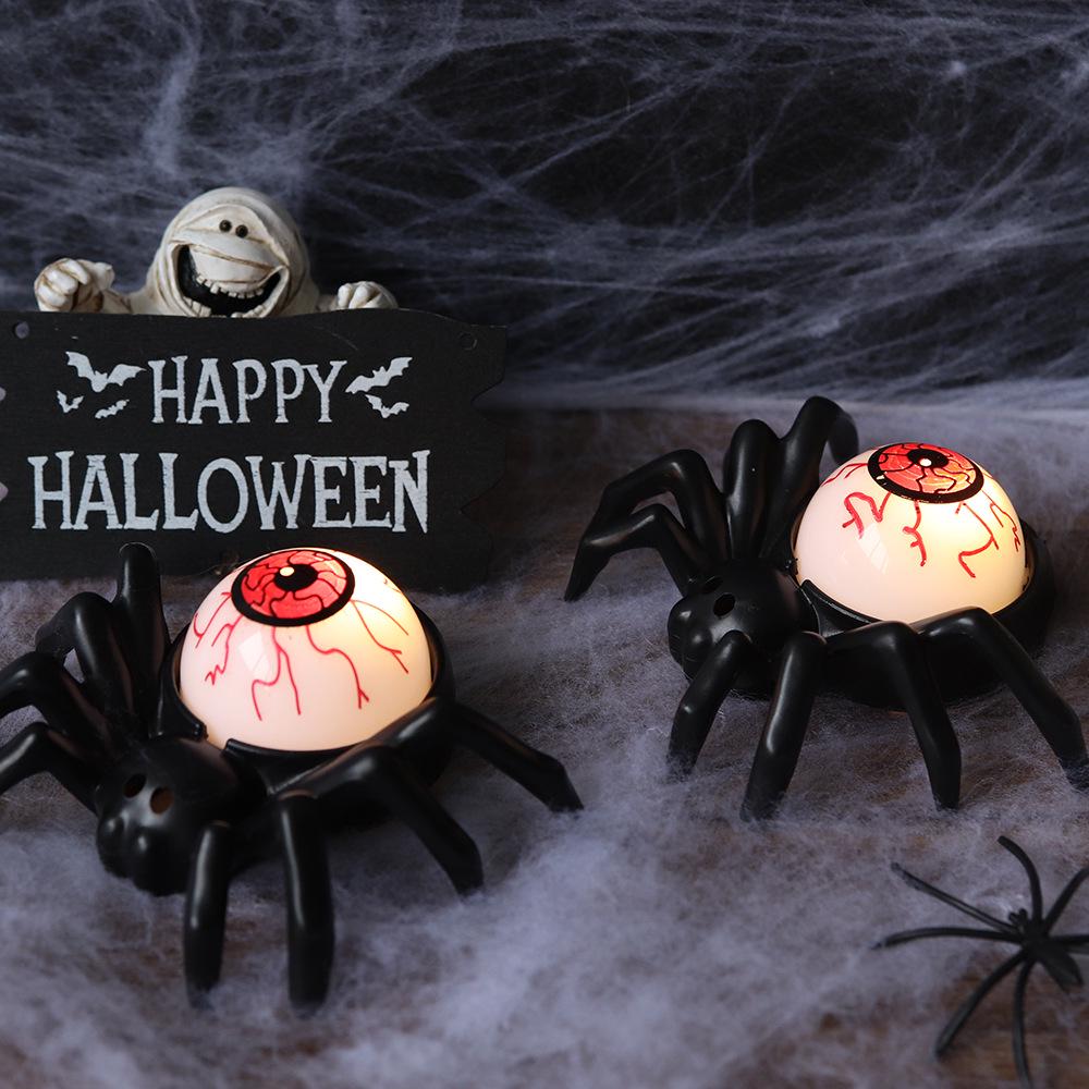 LED Halloween Eyeball & Spider Desktop Atmosphere Lamp for Ghost Festival Decoration