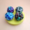 Useful Hole Galaxy Soft Bouncy Ball Anti-Fall Moon Shape Porous Bouncy Ball Popping Sensory Fidget Toy Adult Kids Stress Relief