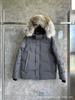 Wyndham Parka Jiacket Fur and Badge Goose Down Jacket Men's and Women's Clothing