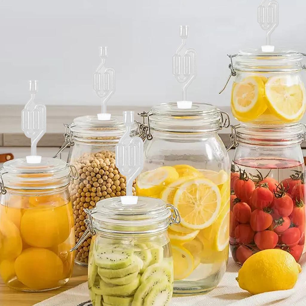 Home brewing airlock transparent S-type one-way exhaust valve check valve water seal fermentation valve Airtight Equipment