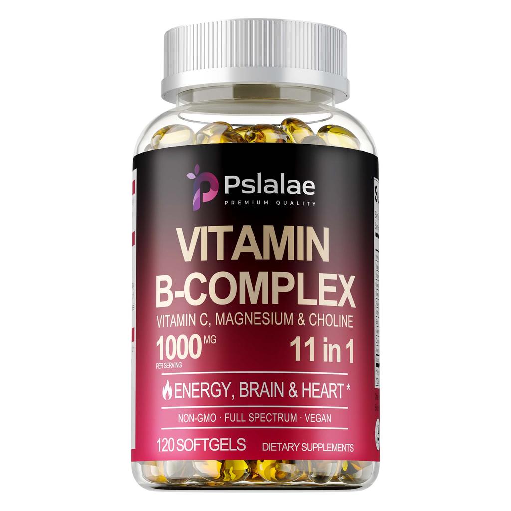 Complex B Vitamin Capsules, Containing Vitamin B1, Vitamin B2, Biotin, High-potency Formula, Suitable for Adults.