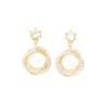 South Korea Dongdaemun S925 silver needle French natural pearl earrings simple new short earrings feminine jewelry