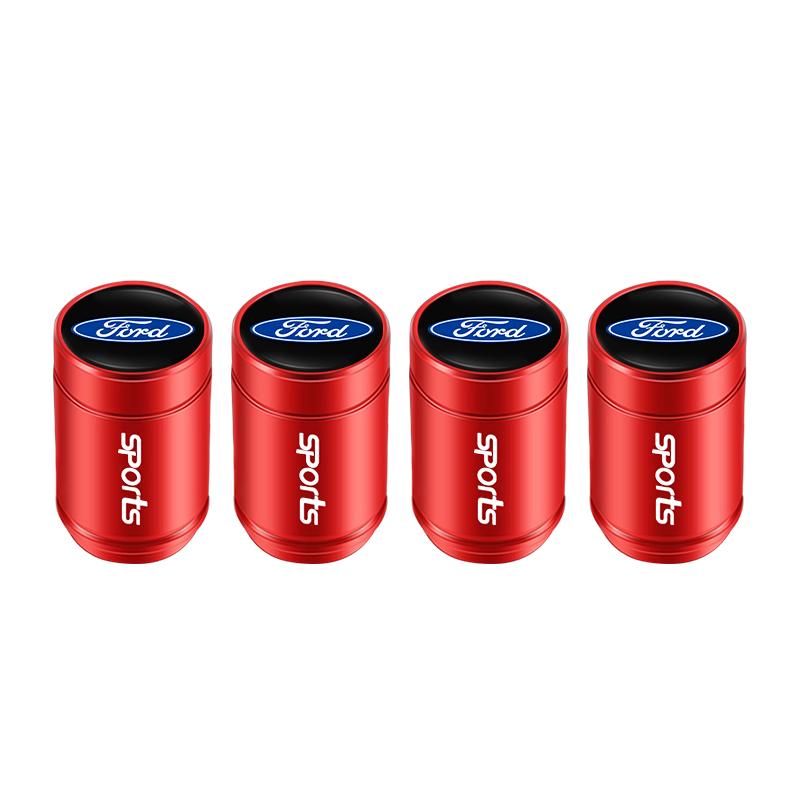 Car Sticker Car Tire Valve Caps Metal Styling Tyre Air Stems Cover For Ford S MAX Ranger Focus Fiesta Mondeo Kuga Mustang Escort