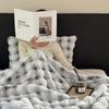 Double-Sided Thickened Tuscan Imitation Rabbit Fur Fleece Blanket for Sofa or Office Nap