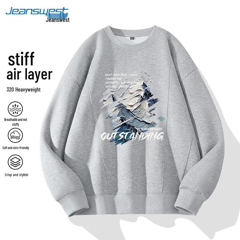 

Мужской свитшот с графическим принтом и круглым вырезом от Jeanswest L