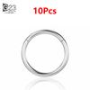 10pcs/50Pcs G23 Titanium Nose Piercing Hinged Segment Hoop Ring For Women Men Septum Clicker Ear Helix Earring Piercing Jewelry