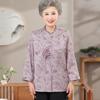 Elderly Women's New Chinese Style Floral Shirt