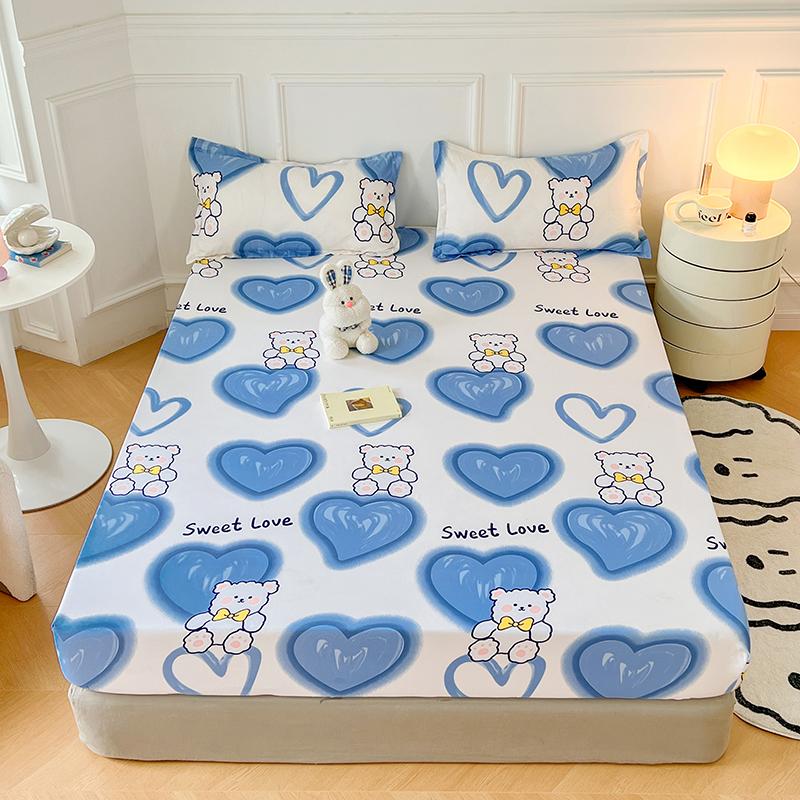 Queen Bonenjoy Size Fitted Bed Sheet With Elastic Band King Size Bed Cover Floral Style Sabanas Cama 150 Sheets No Pillowcase