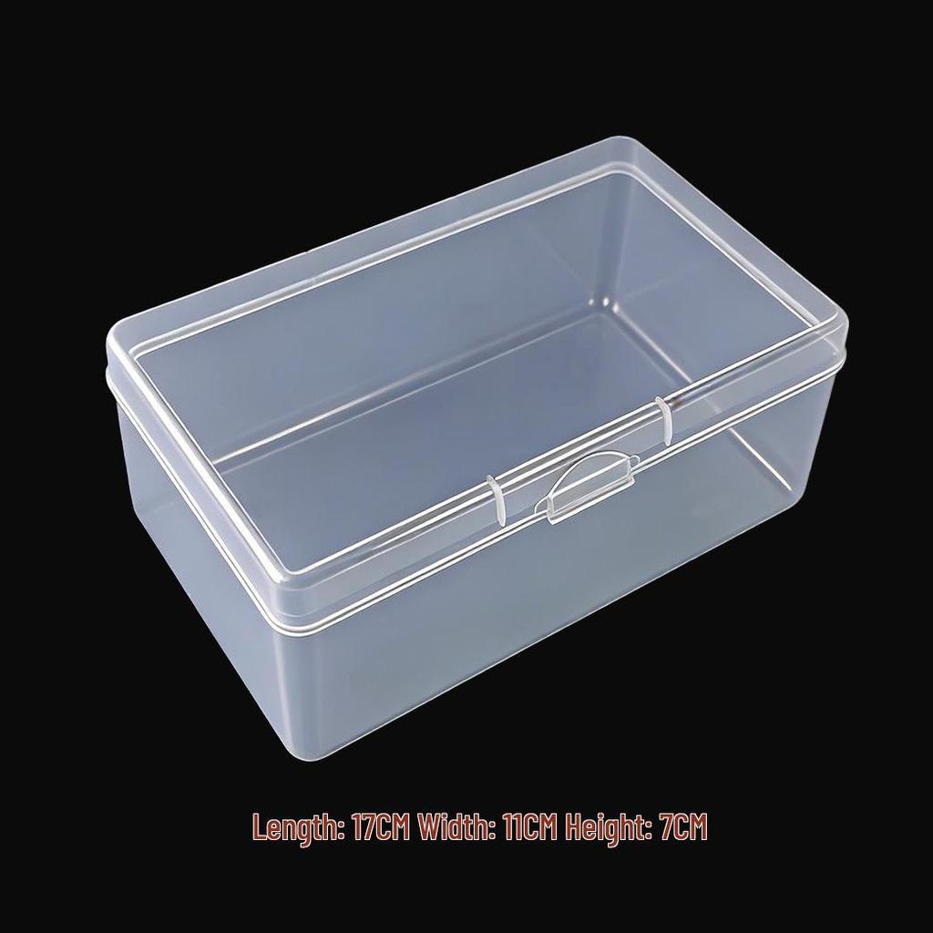 Transparent Rectangular Plastic Cotton Pad Storage Box