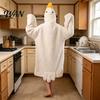 Roliga Djurpyjamaser Rolig Gås Anka Kostym för Barn Vuxna, Pyjamas med Huvuva Onesie Pyjamaser, Mjuk Plysch Bärbar Filt, Halloween Cosplay Varm