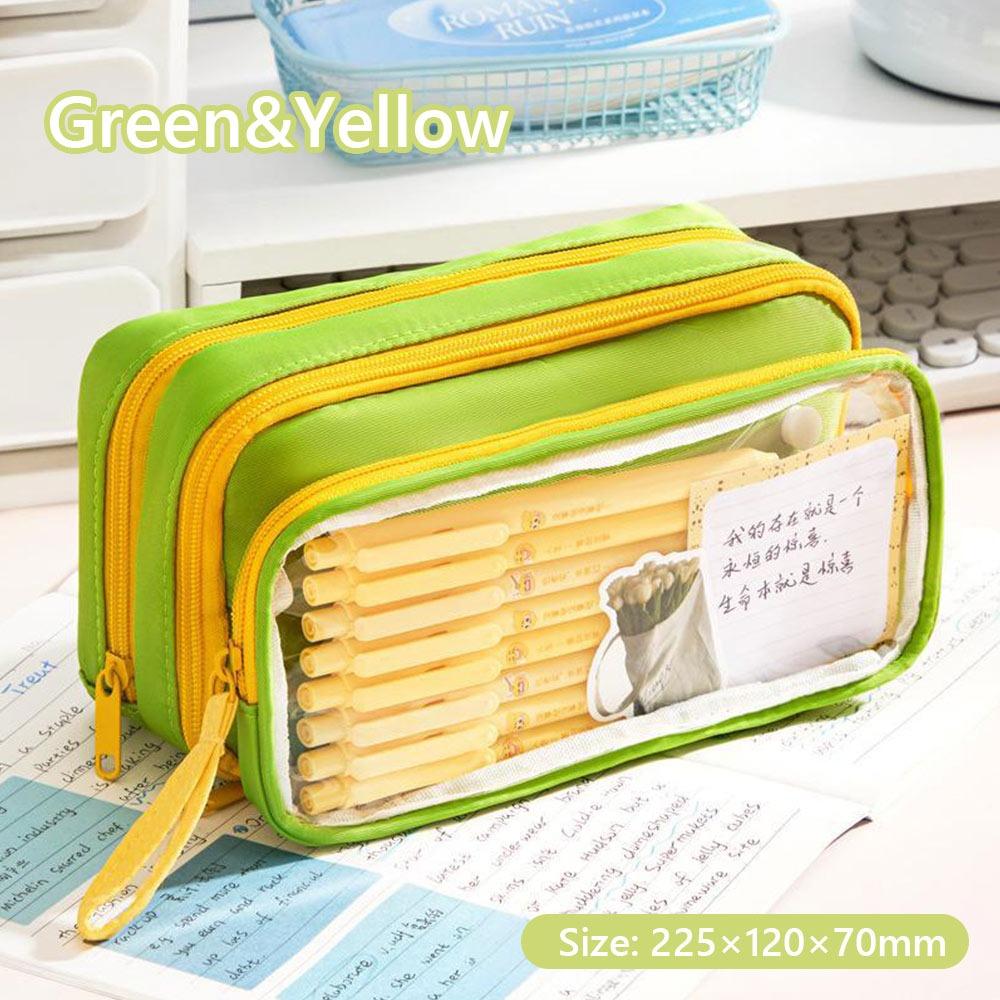 Large Opening Design Pencil Case Large Capacity Stationery Organizer Pen Box  School Office
