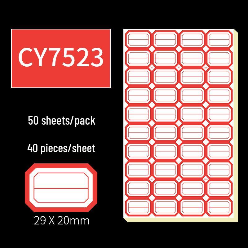 Handwritten Self-Adhesive Label Stickers for Office and Memo Marking