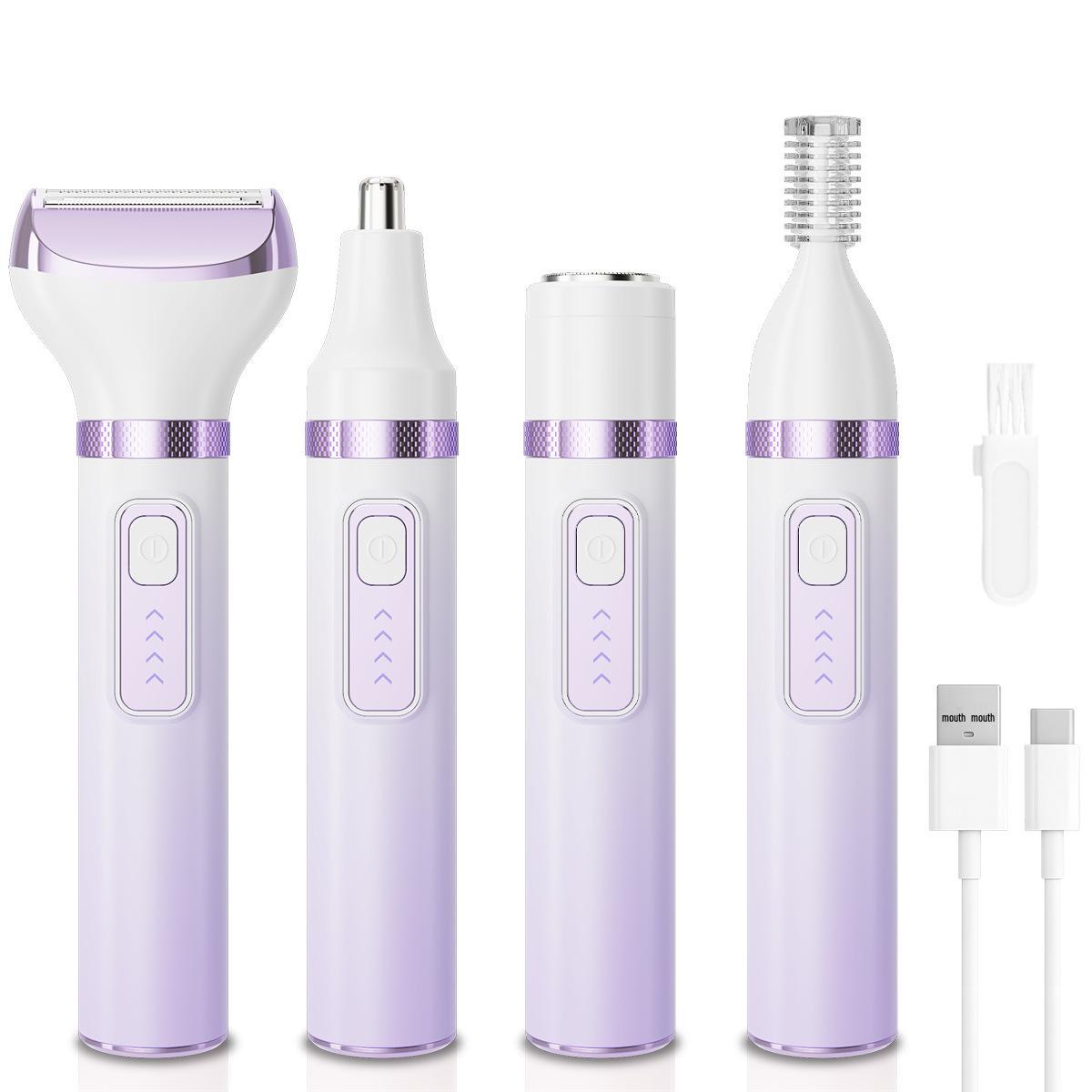 Women s Electric Epilator & Hair Trimmer - Five-Head Device for Full Body & Private Parts Removal